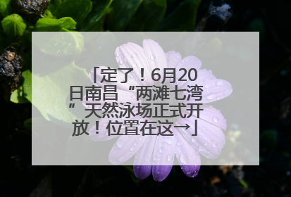 定了！6月20日南昌“两滩七湾”天然泳场正式开放！位置在这→