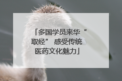 多国学员来华“取经” 感受传统医药文化魅力