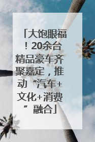 大饱眼福！20余台精品豪车齐聚嘉定，推动“汽车+文化+消费”融合