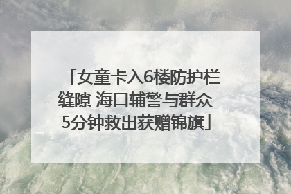 女童卡入6楼防护栏缝隙 海口辅警与群众5分钟救出获赠锦旗
