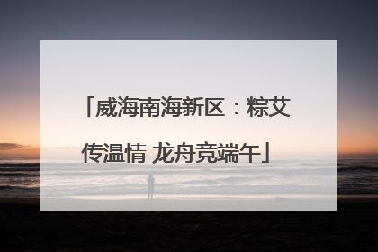威海南海新区：粽艾传温情 龙舟竞端午