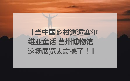 当中国乡村邂逅塞尔维亚童话 莒州博物馆这场展览太震撼了！