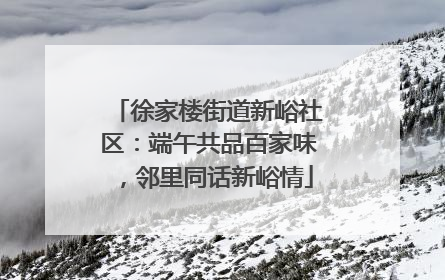 徐家楼街道新峪社区：端午共品百家味，邻里同话新峪情