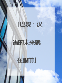 巴媒：汉语的未来就在眼前