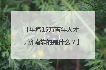 年增15万青年人才，济南靠的是什么？