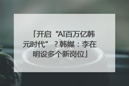 开启“AI百万亿韩元时代”？韩媒：李在明设多个新岗位