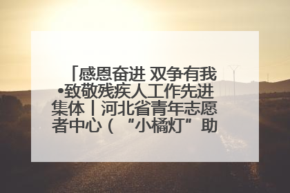 感恩奋进 双争有我•致敬残疾人工作先进集体丨河北省青年志愿者中心（“小橘灯”助残接力计划实施团队）：用温暖陪伴，守护特殊孩子成长