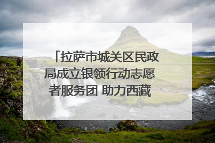 拉萨市城关区民政局成立银领行动志愿者服务团 助力西藏银发经济发展