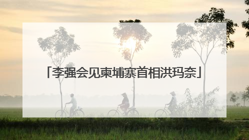 李强会见柬埔寨首相洪玛奈