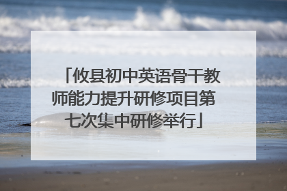 攸县初中英语骨干教师能力提升研修项目第七次集中研修举行