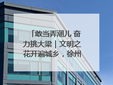 敢当弄潮儿 奋力挑大梁｜文明之花开遍城乡，徐州以昂扬风貌冲刺“万亿之城”