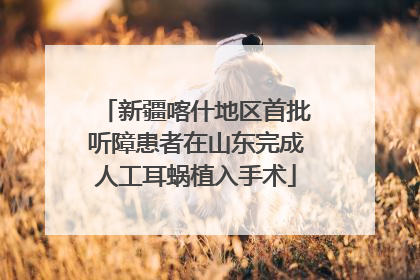 新疆喀什地区首批听障患者在山东完成人工耳蜗植入手术