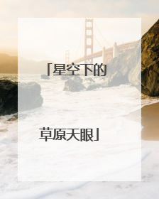 星空下的草原天眼
