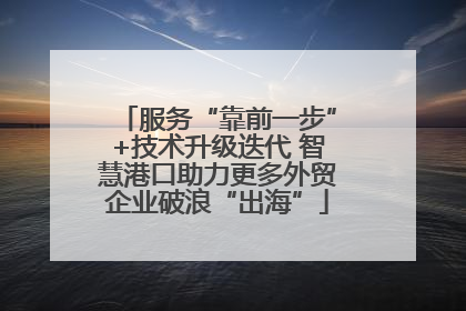 服务“靠前一步”+技术升级迭代 智慧港口助力更多外贸企业破浪“出海”