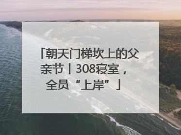 朝天门梯坎上的父亲节丨308寝室，全员“上岸”