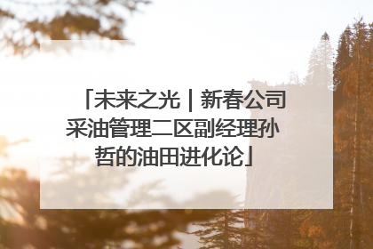 未来之光｜新春公司采油管理二区副经理孙哲的油田进化论