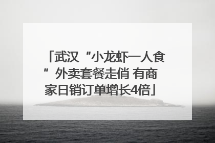 武汉“小龙虾一人食”外卖套餐走俏 有商家日销订单增长4倍