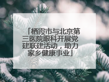栖霞市与北京第三医院眼科开展党建联建活动，助力家乡健康事业