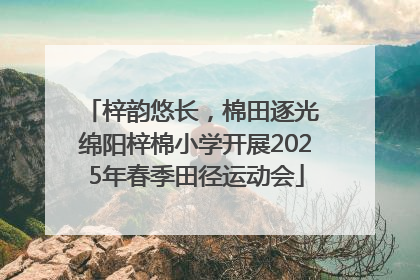 梓韵悠长，棉田逐光 绵阳梓棉小学开展2025年春季田径运动会