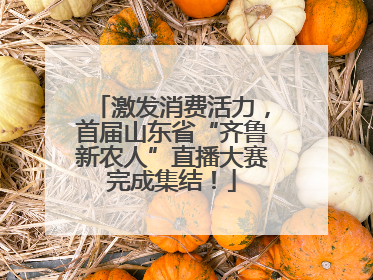 激发消费活力，首届山东省“齐鲁新农人”直播大赛完成集结！