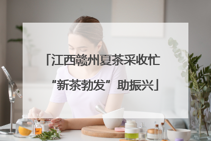 江西赣州夏茶采收忙 “新茶勃发”助振兴
