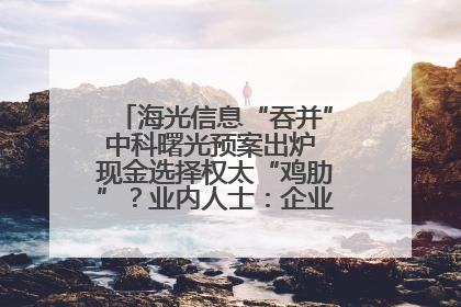 海光信息“吞并”中科曙光预案出炉 现金选择权太“鸡肋”？业内人士：企业不想大量现金流出