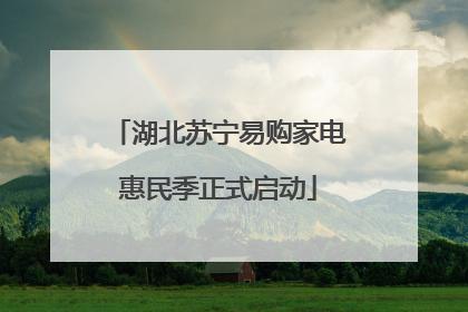 湖北苏宁易购家电惠民季正式启动