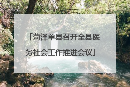 菏泽单县召开全县医务社会工作推进会议