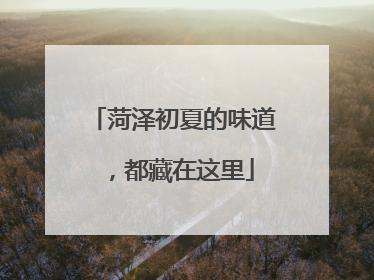 菏泽初夏的味道，都藏在这里