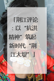 荆江评论：以“抗洪精神”筑起新时代“荆江大堤”