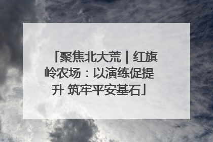 聚焦北大荒｜红旗岭农场：以演练促提升 筑牢平安基石