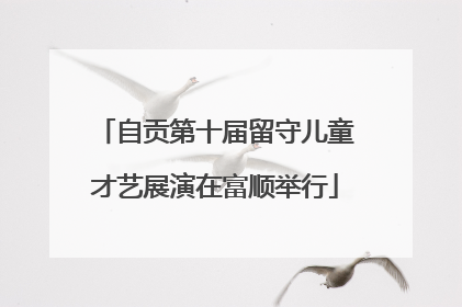 自贡第十届留守儿童才艺展演在富顺举行
