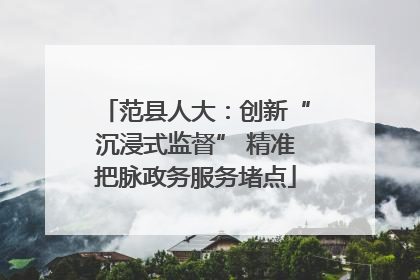 范县人大：创新“沉浸式监督” 精准把脉政务服务堵点