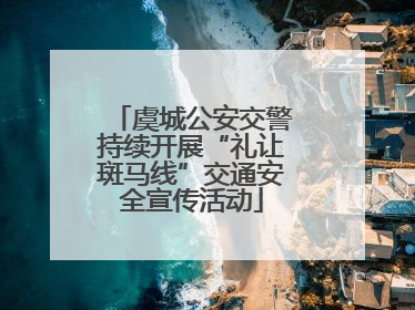 虞城公安交警持续开展“礼让斑马线”交通安全宣传活动