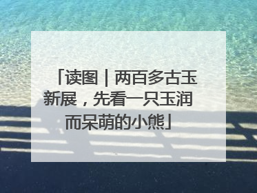 读图｜两百多古玉新展，先看一只玉润而呆萌的小熊