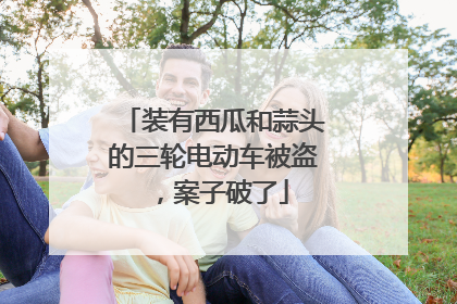 装有西瓜和蒜头的三轮电动车被盗，案子破了