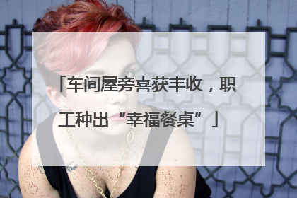 车间屋旁喜获丰收，职工种出“幸福餐桌”