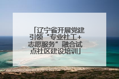 辽宁省开展党建引领“专业社工+志愿服务”融合试点社区建设培训