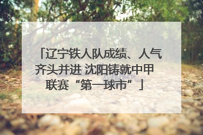 辽宁铁人队成绩、人气齐头并进 沈阳铸就中甲联赛“第一球市”