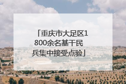 重庆市大足区1800余名基干民兵集中接受点验