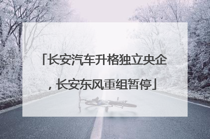 长安汽车升格独立央企，长安东风重组暂停