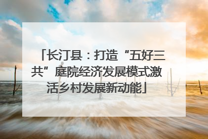长汀县：打造“五好三共”庭院经济发展模式激活乡村发展新动能