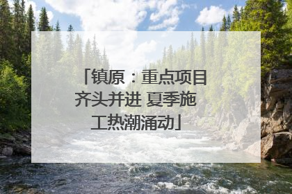镇原：重点项目齐头并进 夏季施工热潮涌动