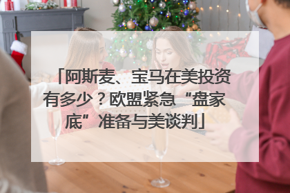 阿斯麦、宝马在美投资有多少？欧盟紧急“盘家底”准备与美谈判