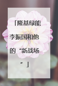 隆基绿能李振国和他的“新战场”