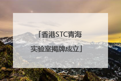 香港STC青海实验室揭牌成立