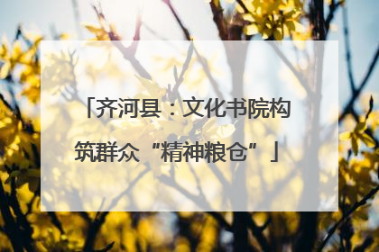 齐河县：文化书院构筑群众“精神粮仓”