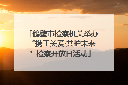 鹤壁市检察机关举办“携手关爱·共护未来”检察开放日活动