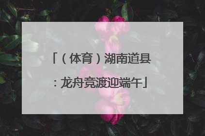 （体育）湖南道县：龙舟竞渡迎端午