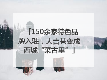 150余家特色品牌入驻，大吉巷变成西城“菜古里”